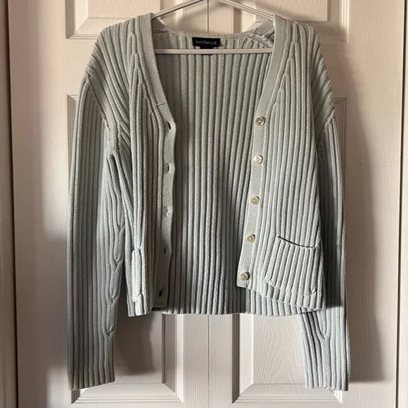 Ann Taylor Ribbed Cardigan - Picture 2 of 5